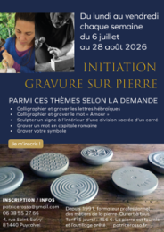 Initiation gravure sur pierre