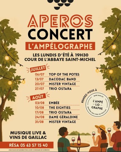 Apéros Concerts -Ampélographe Maison des vins de Gaillac