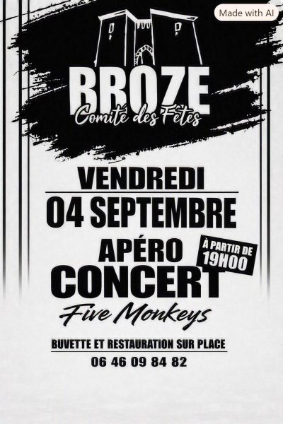 Apéro-concert du Comité des fêtes de Broze