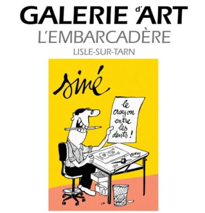 Exposition Siné : le crayon entre les dents