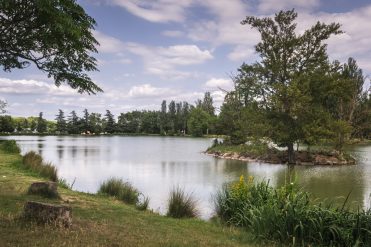 Ponton de pêche du lac de Bellevue