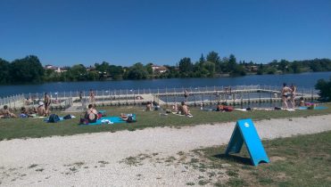Red de Voleibol flotante para piscinas, lagos, playa, camping.
