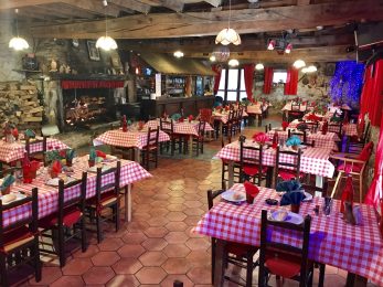 El restaurant de la Finca de animales «Bellevue»