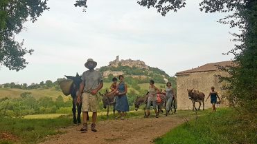 L’âne qui vole, promenade à dos d’âne