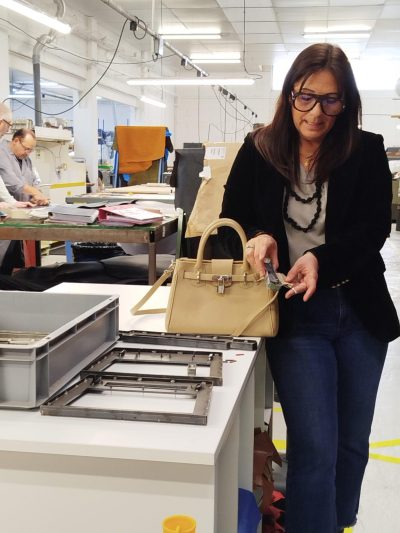 Visite de savoir faire : Maison Berthille, atelier de maroquinerie