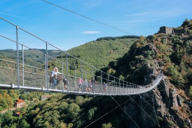 La passerelle suspendue de Mazamet à Hautpoul