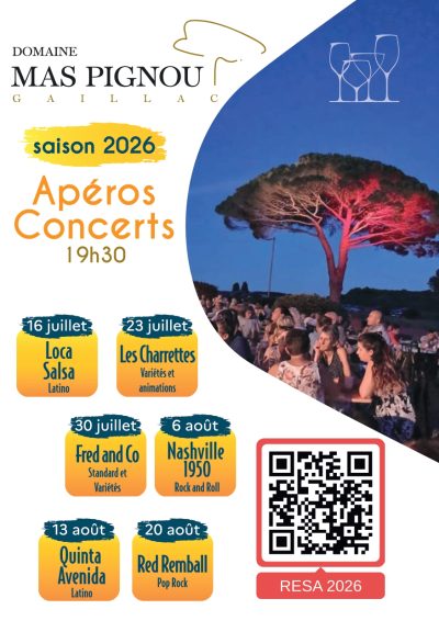 Apéros Concerts au Mas Pignou