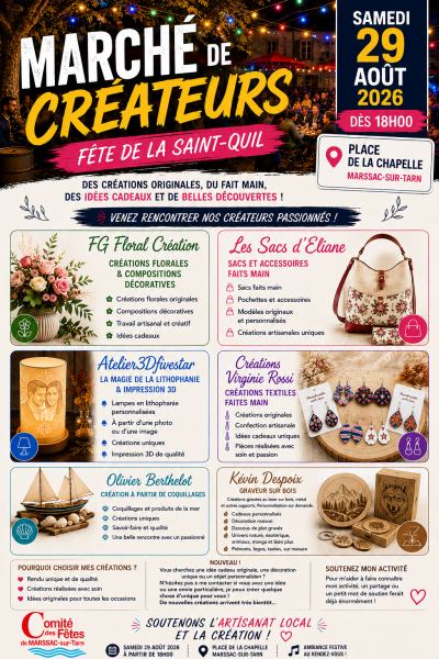 Marché de créateurs – Saint-Quil