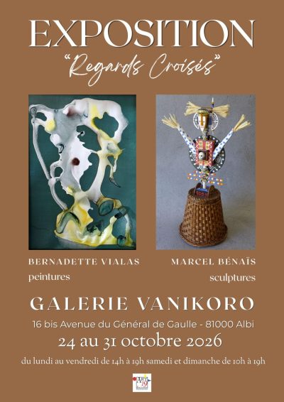 Exposition Bernadette Vialas et Marcel Bénaïs à la galerie Vanikoro à Albi