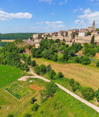 Puycelsi – Vue aérienne