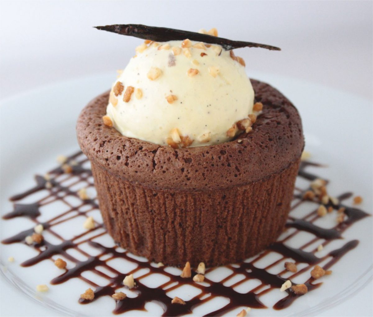 fondant au chocolat et châtaigne