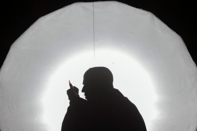 Scène ouverte de la pleine lune