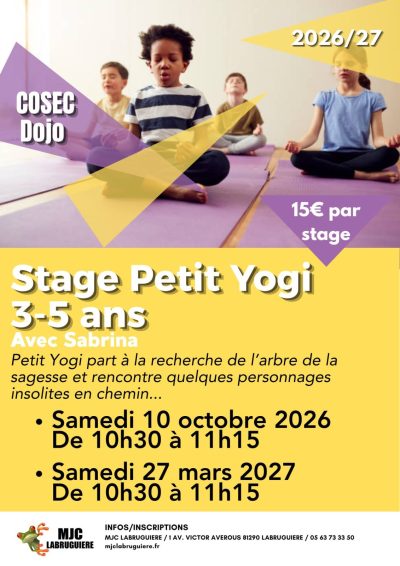 Stage PETIT YOGI 3-5 ans