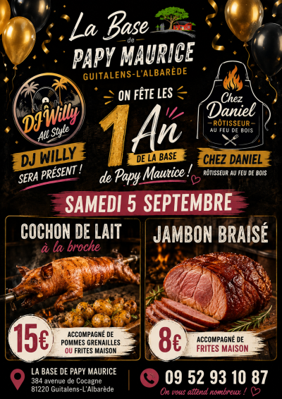 Soirée anniversaire : 1 an de la base de papy Maurice