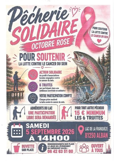 Pêcherie solidaire Octobre Rose