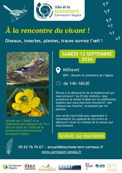 A la rencontre du vivant – Atlas de Biodiversité Intercommunal du Carmausin-Ségala