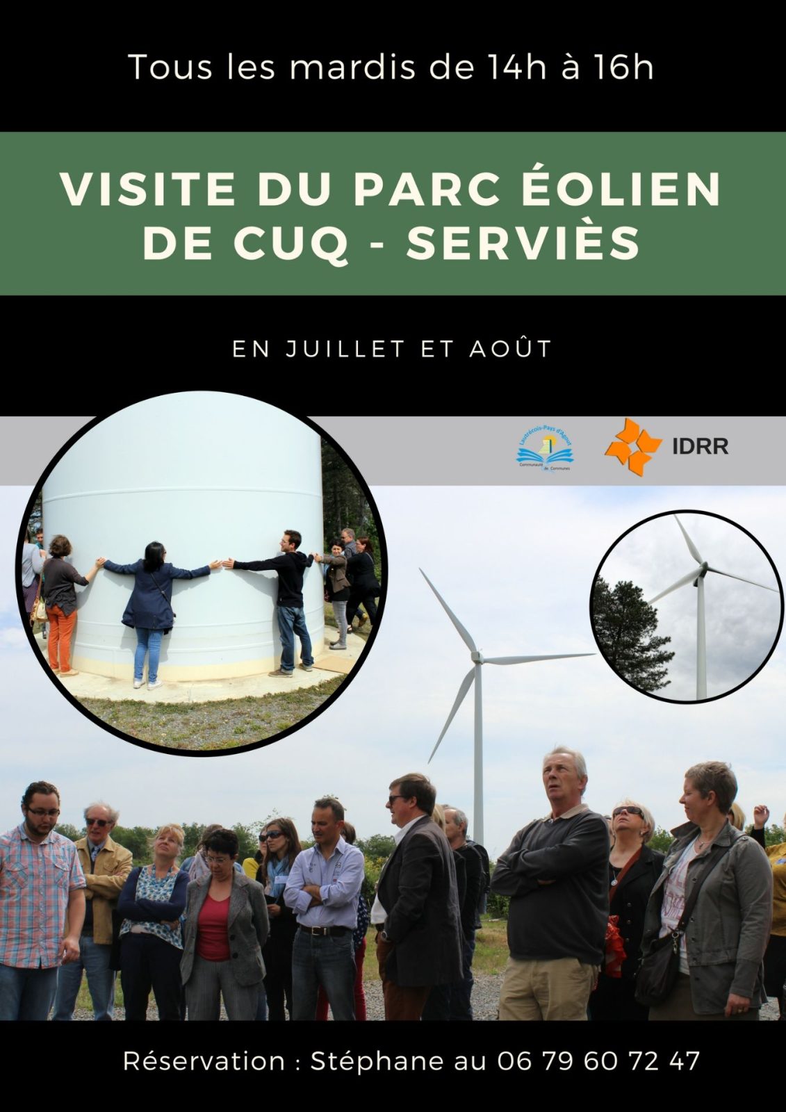 Visite du parc éolien de Cuq-Serviès Du 1 juil au 31 août 2024